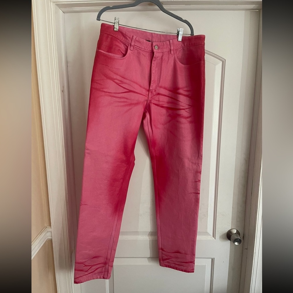 Givenchy straight fit pink jeans
